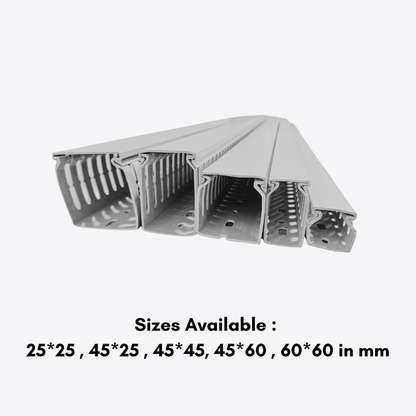 PVC Cable Tray 1 Meter long- Serrated