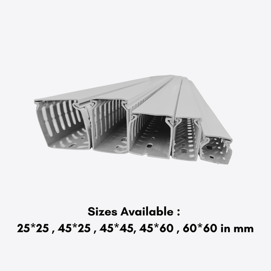 PVC Cable Tray 1 Meter long- Serrated
