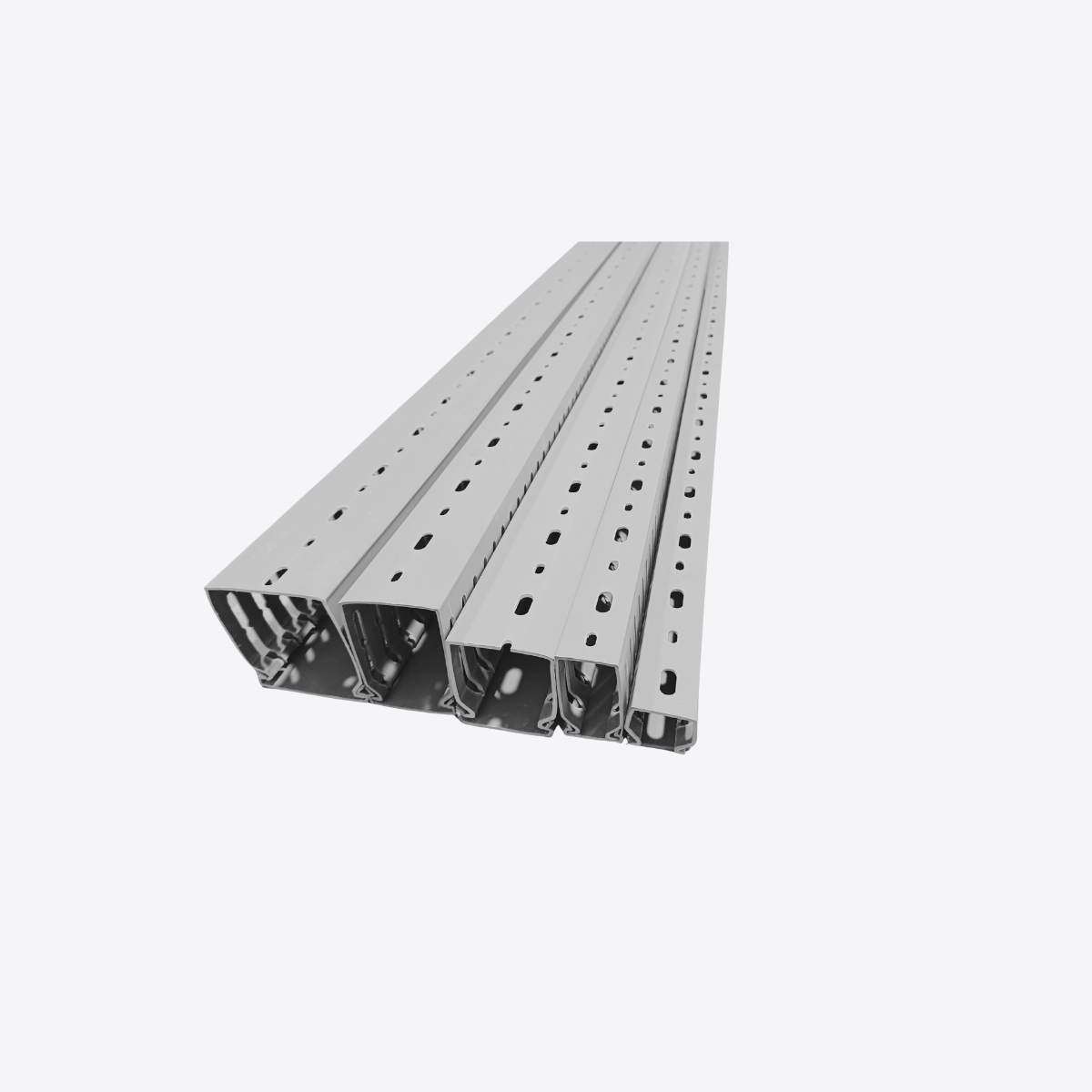 PVC Cable Tray 1 Meter long- Serrated