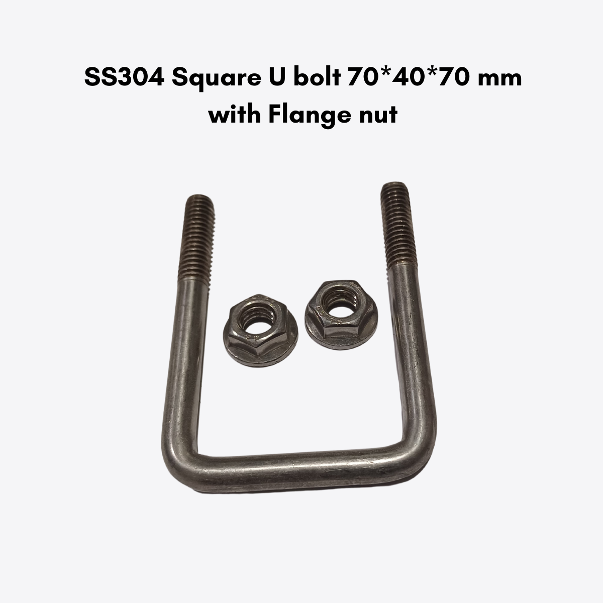 SS304 Square U bolt with Flange Nut