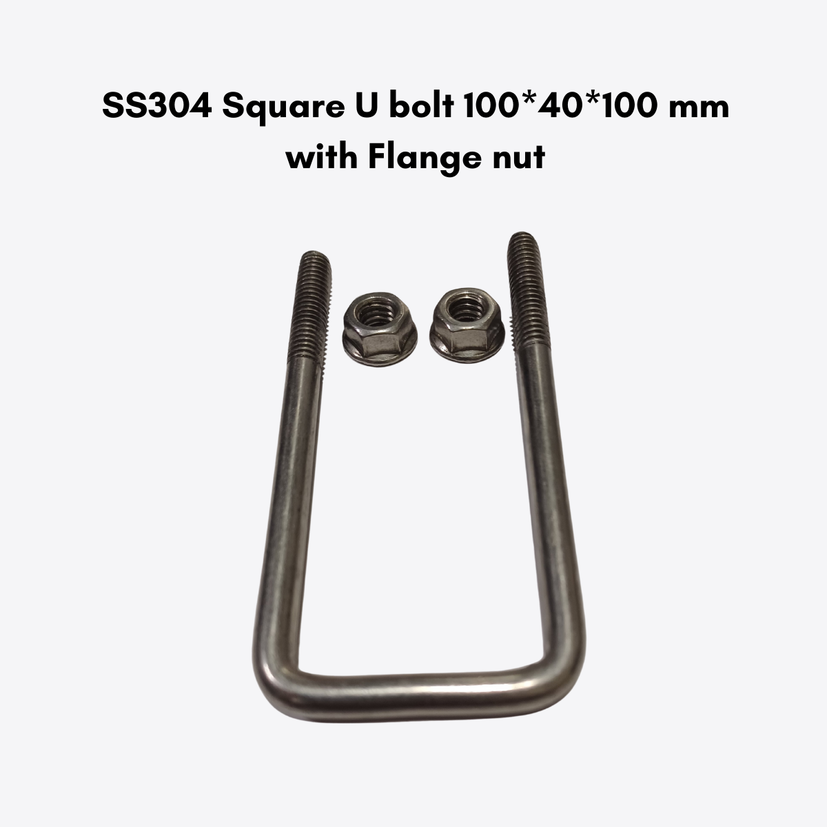 SS304 Square U bolt with Flange Nut