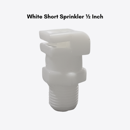 White Short Sprinkler for Solar Panel Cleaning