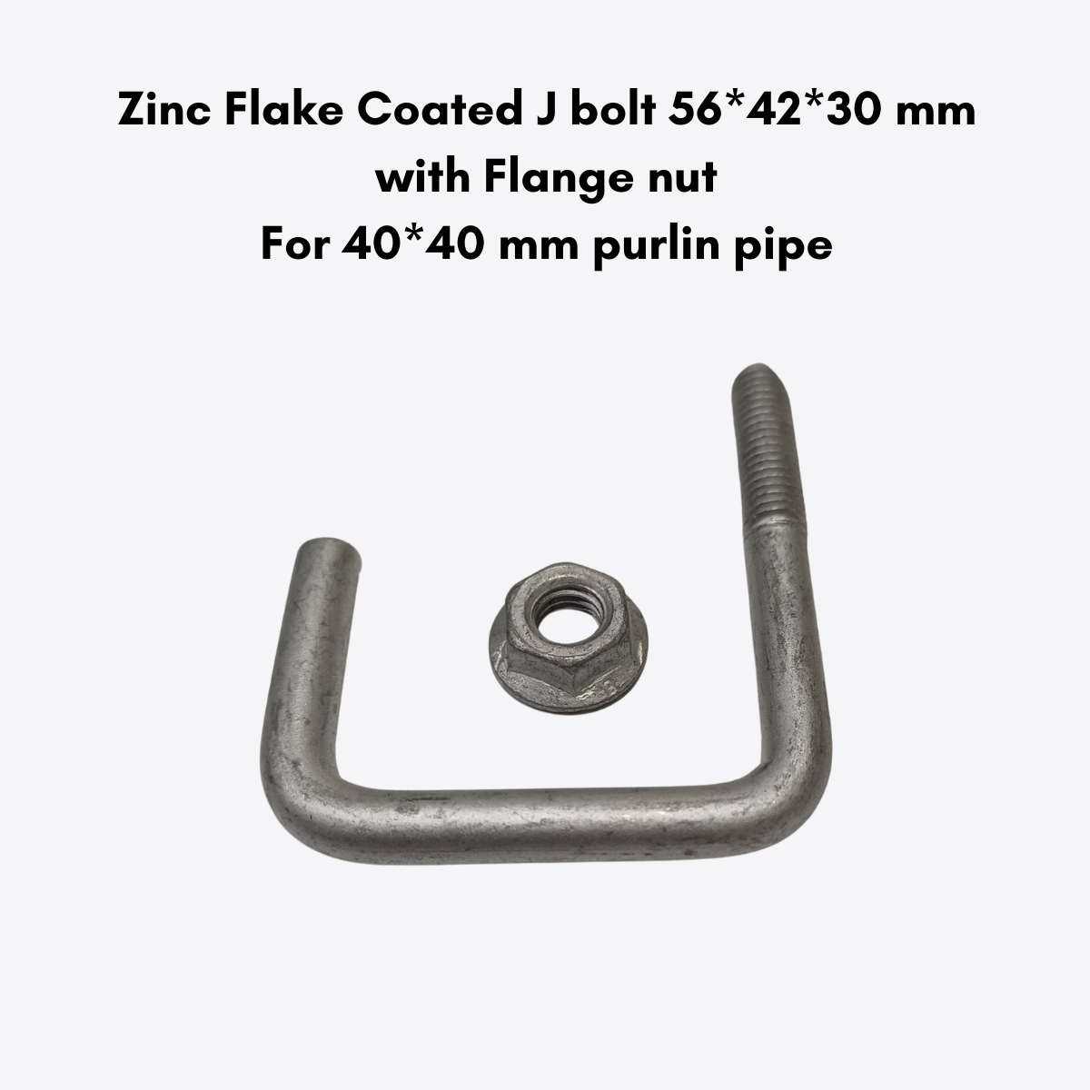 Zinc Flake Coated J Hook Thread 25mm